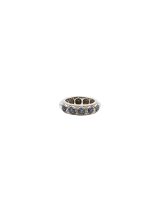 Marina White Gold Eternity Ring with Five Diamonds Spheres/Timellss Union