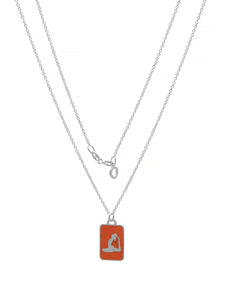 ChakraClub Charm Necklace-"ChakraSacral-Pigeon Pose Charm Necklace: Limited Edition Harmony"